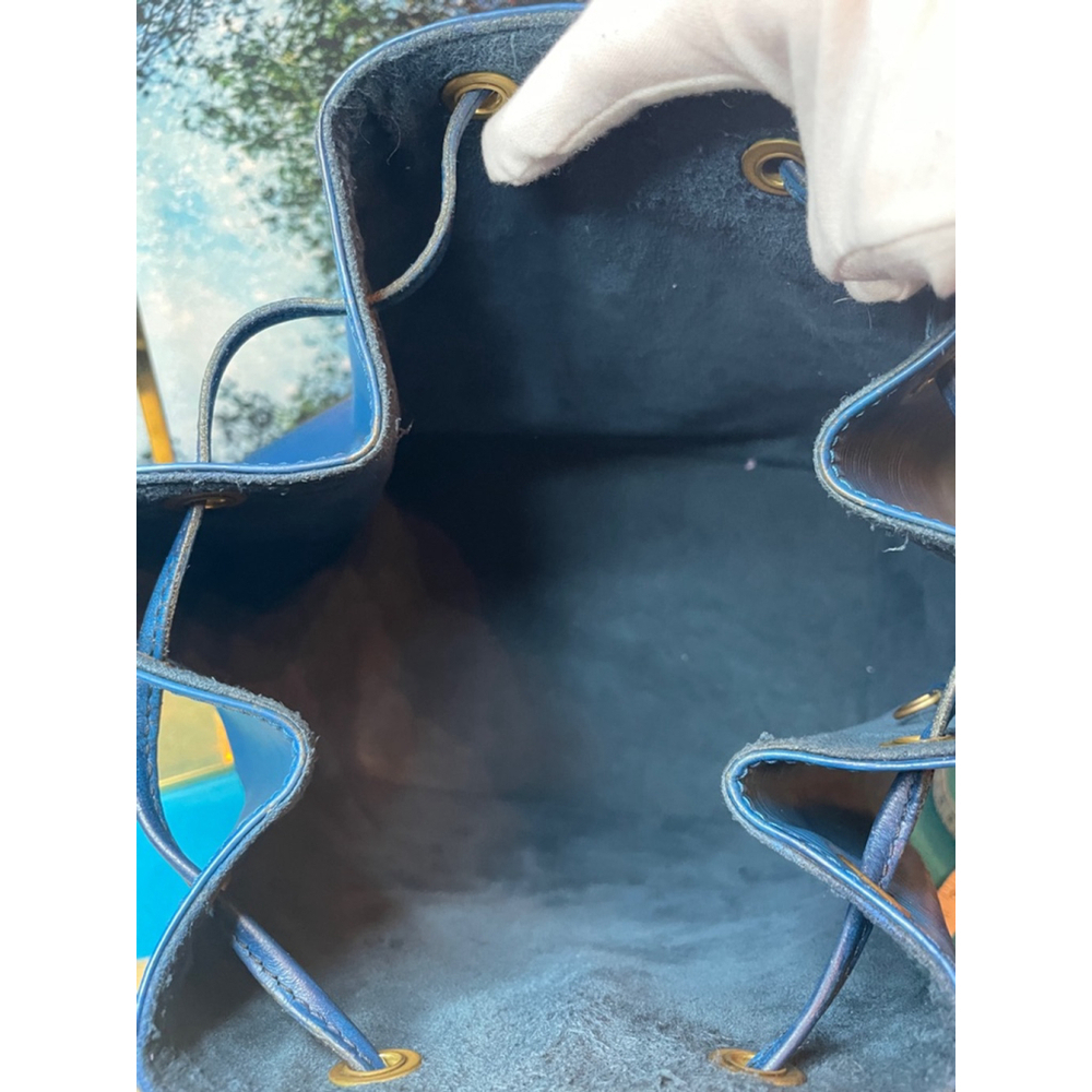 Louis Vuitton Epi Leather Petit Noe Bucket Bag Blue Vintage (LVb2) - Picture 6 of 15